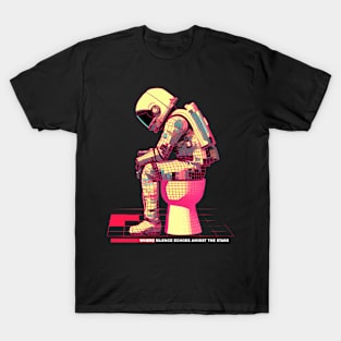 Space Toilet Astronaut & Beyond T-Shirt